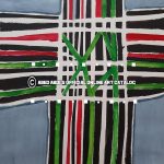 Palestinian flag, painting by Abed Abdi