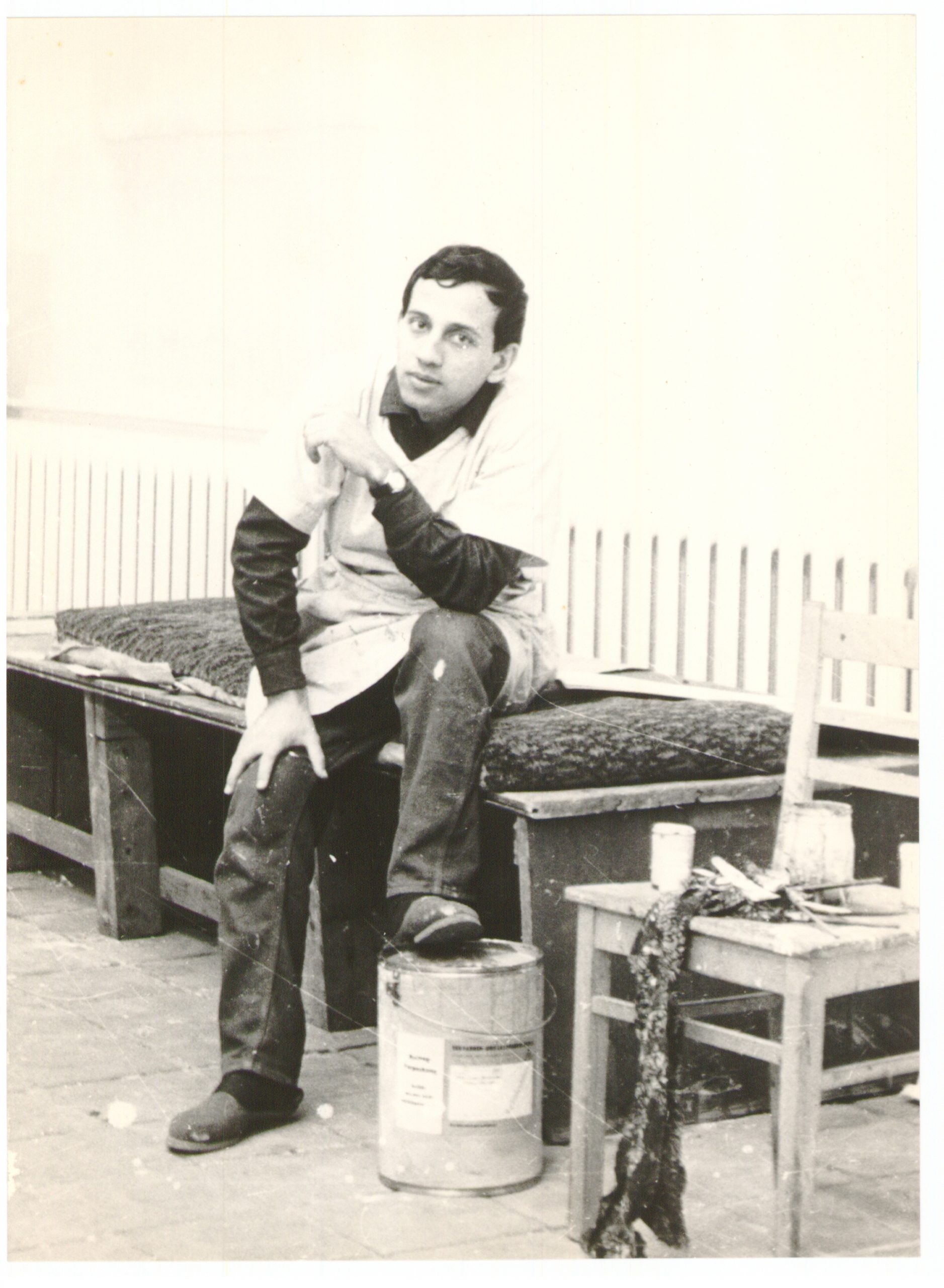 Abed Abdi at the Dresden Academy of Art, 1969