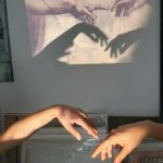 students at Abed Abdi's art training courses